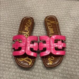 Sam Edelman Fuchsia Slide Sandals